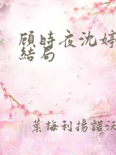 顾时夜沈婷晚大结局