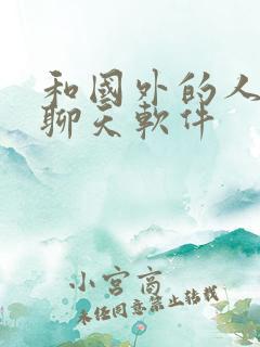 和国外的人视频聊天软件