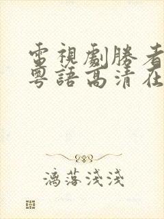 电视剧胜者为王粤语高清在线观看