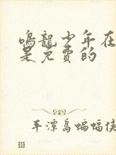 鸣龙少年在哪看是免费的