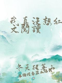 我真没想红啊全文阅读