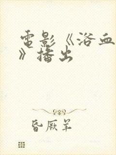 电影《浴血反击》播出