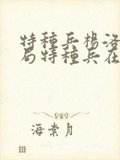 特种兵杨洛大结局特种兵在都市