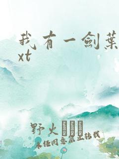 我有一剑叶观txt