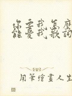 你要我怎么做才能爱我歌词