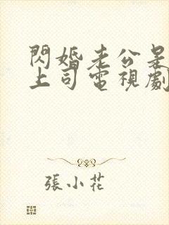 闪婚老公是顶头上司电视剧全集免费