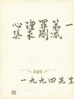 心理罪第一季全集未删减