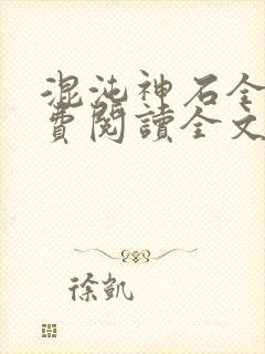 混沌神石全文免费阅读全文