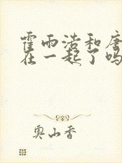 霍雨浩和唐舞桐在一起了吗