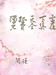 独孤天下电视剧免费全集在线播放