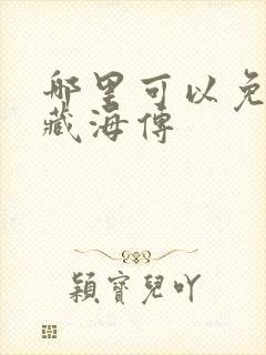 哪里可以免费看藏海传