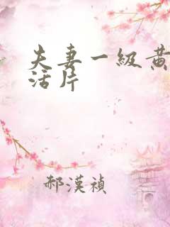 夫妻一级黄色生活片