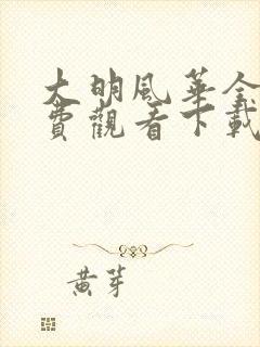 大明风华全集免费观看下载