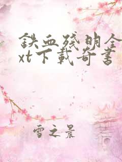 铁血残明全本txt下载奇书网