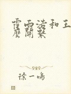 霍雨浩和王东什么关系