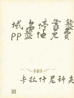 域名停靠盘他app盘他免费版的