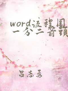 word流程图一分二箭头怎么画