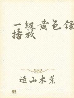 一级黄色录像片播放