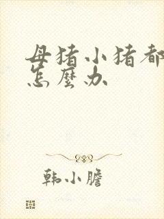 母猪小猪都拉稀怎么办