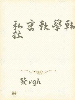 私密教学韩漫下拉