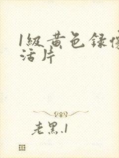 1级黄色录像生活片