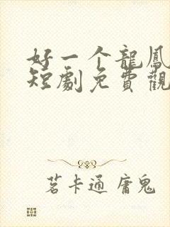 好一个龙凤呈祥短剧免费观看全集高清在线