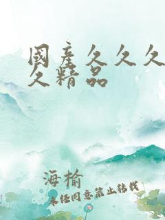 国产久久久久久久精品