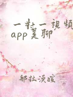 一对一视频聊天app美聊