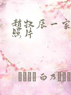 赵牧辰一家三口照片