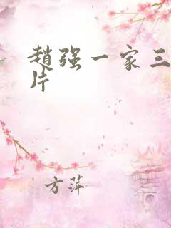 赵强一家三口照片