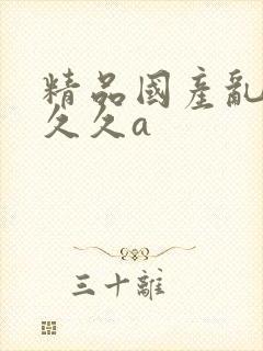 精品国产乱码久久久a