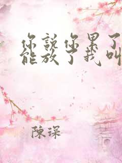 你说你累了能不能放了我叫什么歌