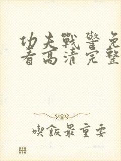 功夫战警免费观看高清完整版