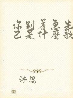 你别着急先爱自己是什么歌