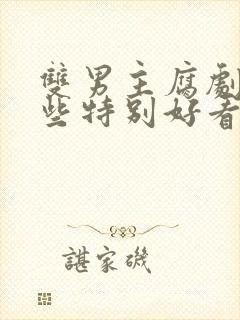 双男主腐剧有哪些特别好看的动漫