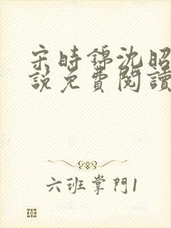 宋时锦沈昭影小说免费阅读最新章节