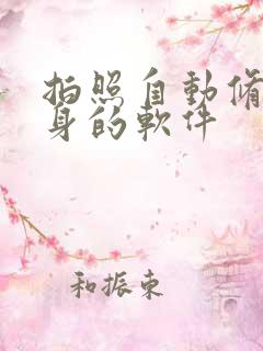 拍照自动修图瘦身的软件