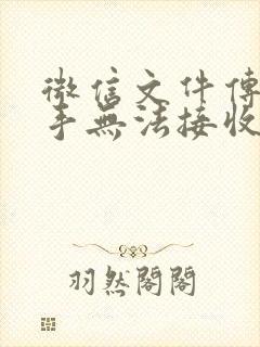 微信文件传输助手无法接收文件