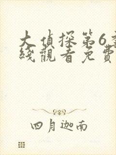 大侦探第6季在线观看免费版高清