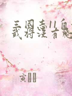 三国志11自创武将没有飞将特技