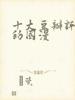 十大豆瓣评分高的国漫