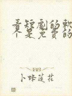 看短剧的软件哪个是免费的