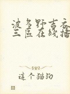 波多野吉衣一二三区在线播放