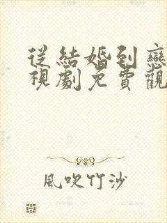 从结婚到恋爱电视剧免费观看全集