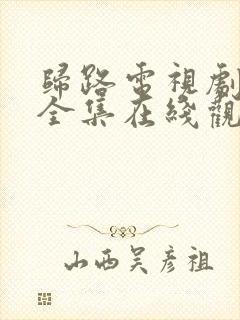 归路电视剧免费全集在线观看