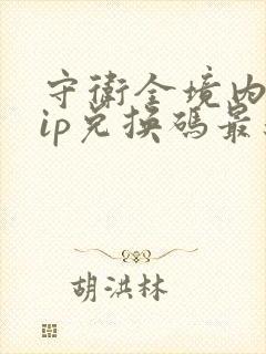 守卫全境内部vip兑换码最新