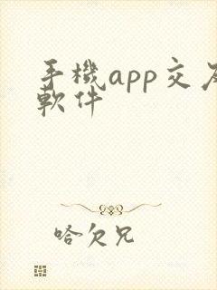 手机app交友软件