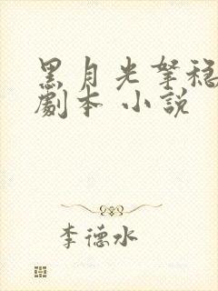 黑月光拿稳be剧本 小说