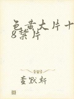 色黄大片十大18禁片