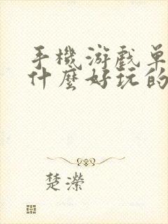 手机游戏单机有什么好玩的